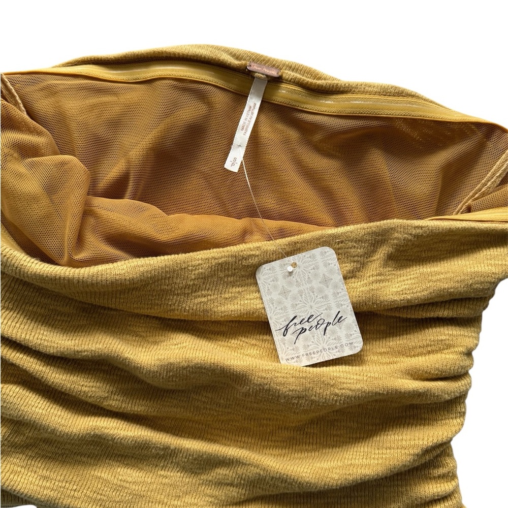 Free People Yellow Crop Top - Picture 2 of 2